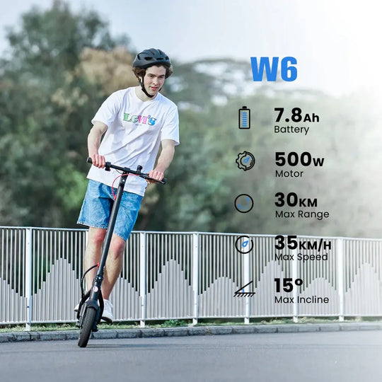 Finbike W6 Commuter Electric Scooter 500W Motor 36V 7.8Ah Battery