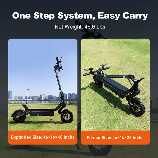 Finbike W8 Off-Road Electric Scooter 48V 14Ah Battery 45km/h Max Speed