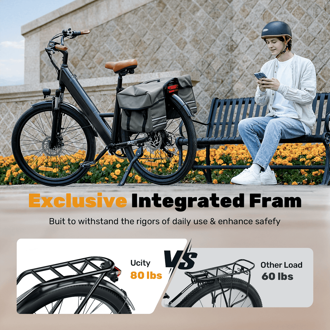 Finbike Ucity Trekking Electric Bike 36V 10.4Ah 88km Range