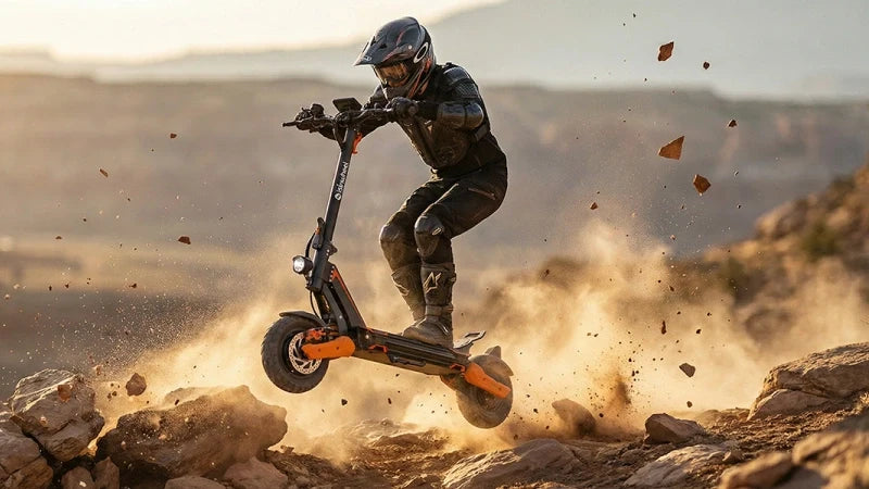 Conquering Rough Roads: A Dual-Suspension E-Scooter for All-Terrain Riders