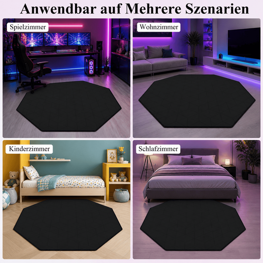Noise-Cancelling Chair Mat Non-Slip Hardwood Floor Protector Rug Office Mat