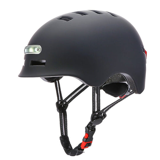 Casco per biciclette Finbike con luce a LED