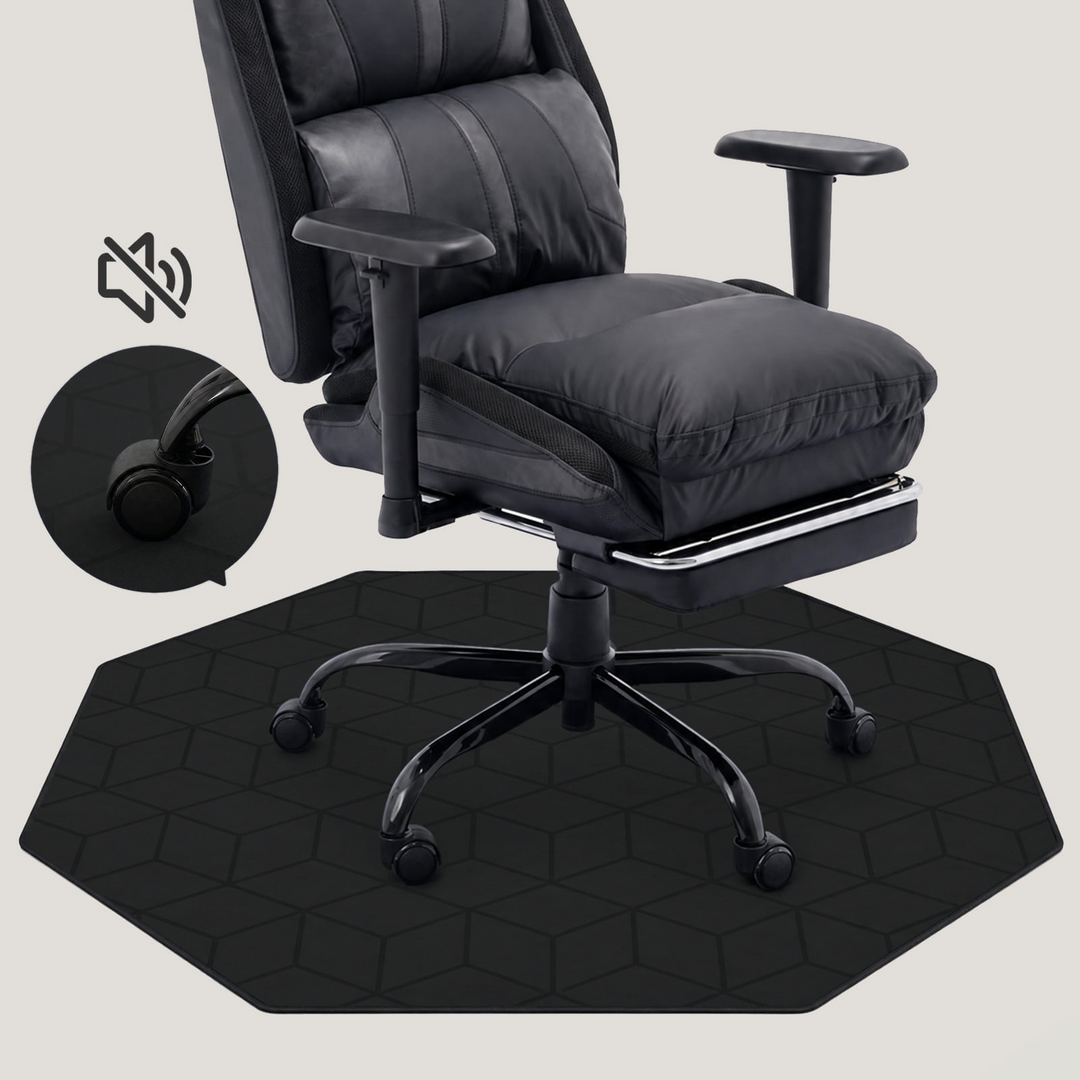 Noise-Cancelling Chair Mat Non-Slip Hardwood Floor Protector Rug Office Mat