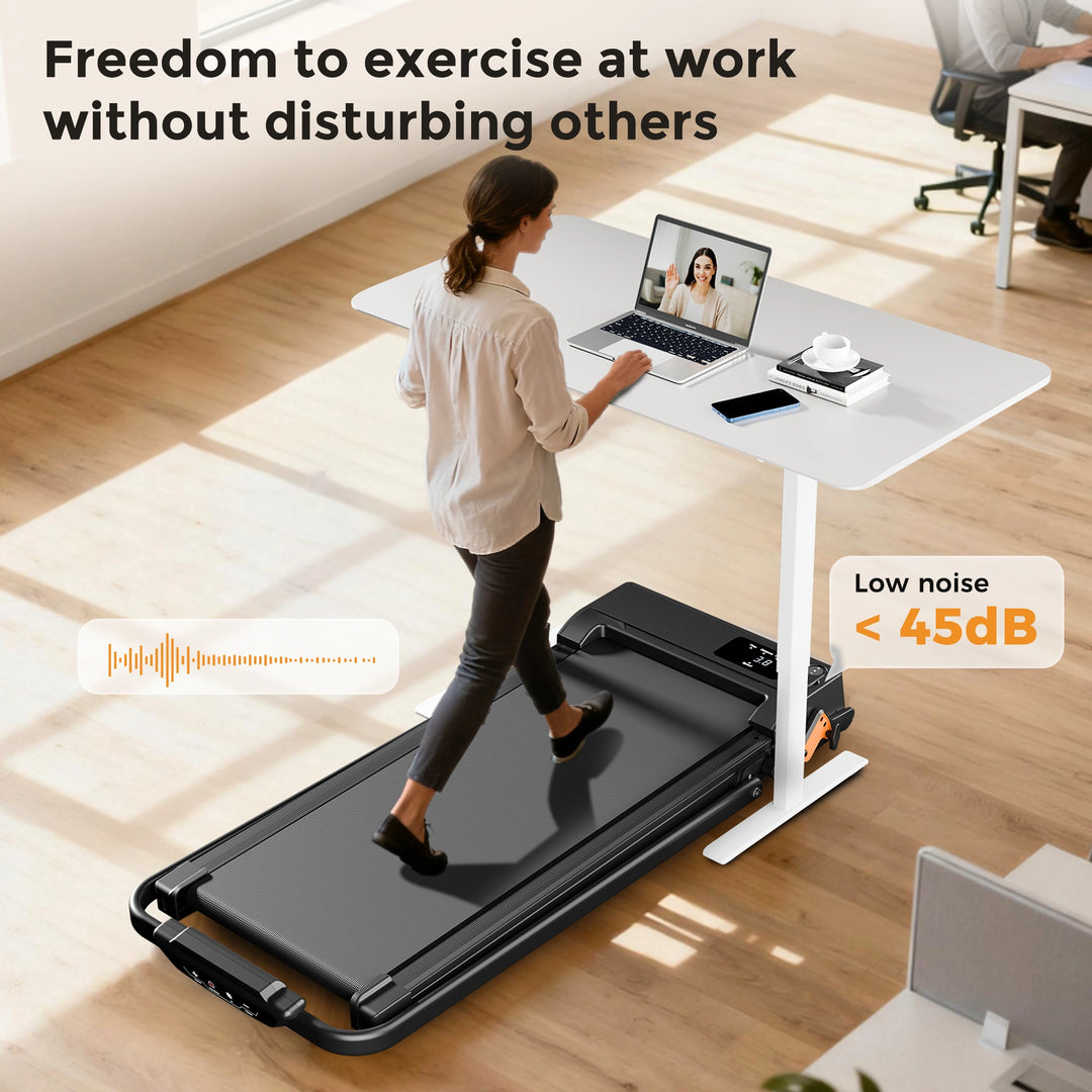 Jagjog JT52 2-in-1 Folding Treadmill with Bluetooth App & 3-Level Incline