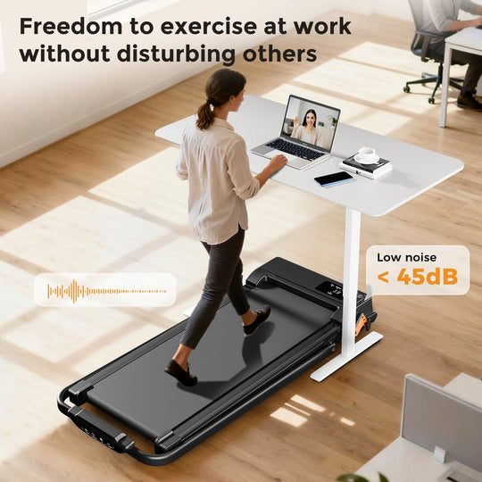 Jagjog JT52 2-in-1 Folding Treadmill with Bluetooth App & 3-Level Incline