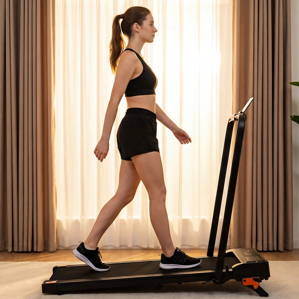 Jagjog JT52 2-in-1 Folding Treadmill with Bluetooth App & 3-Level Incline