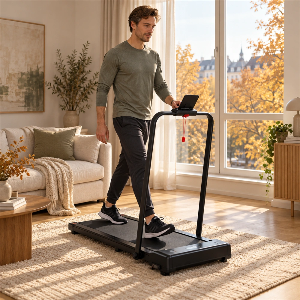 Jagjog JT52 2-in-1 Folding Treadmill with Bluetooth App & 3-Level Incline
