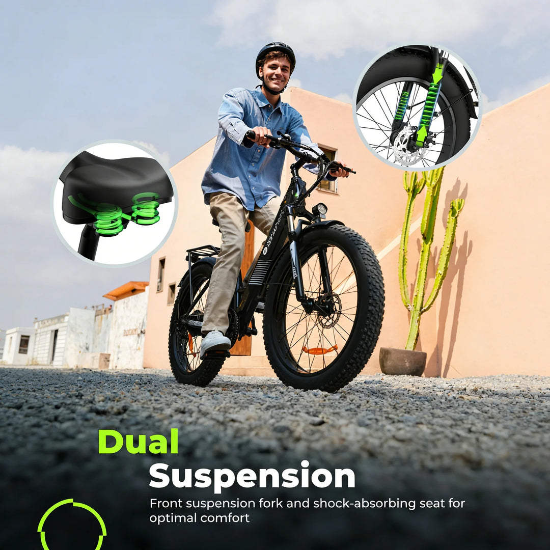 Finbike M60 Fat Tire Elcykel 250W – Off-Road Terrængående E-cykel