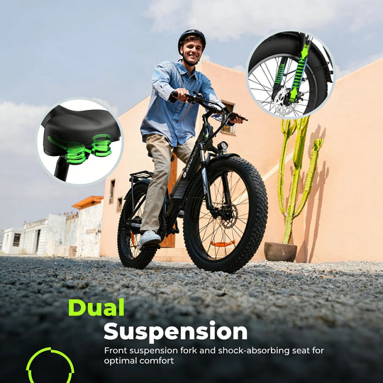 Finbike M60 Fat Tire Elcykel 250W – Off-Road Terrængående E-cykel