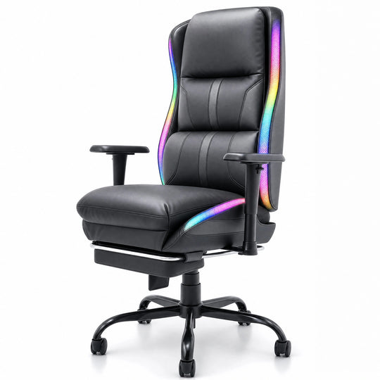 Gaming Chair with Adjustable Backrest, 3D Armrests & Ergonomic Lumbar Support