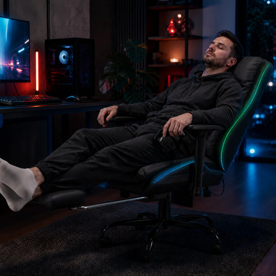 Gaming Chair with Adjustable Backrest, 3D Armrests & Ergonomic Lumbar Support