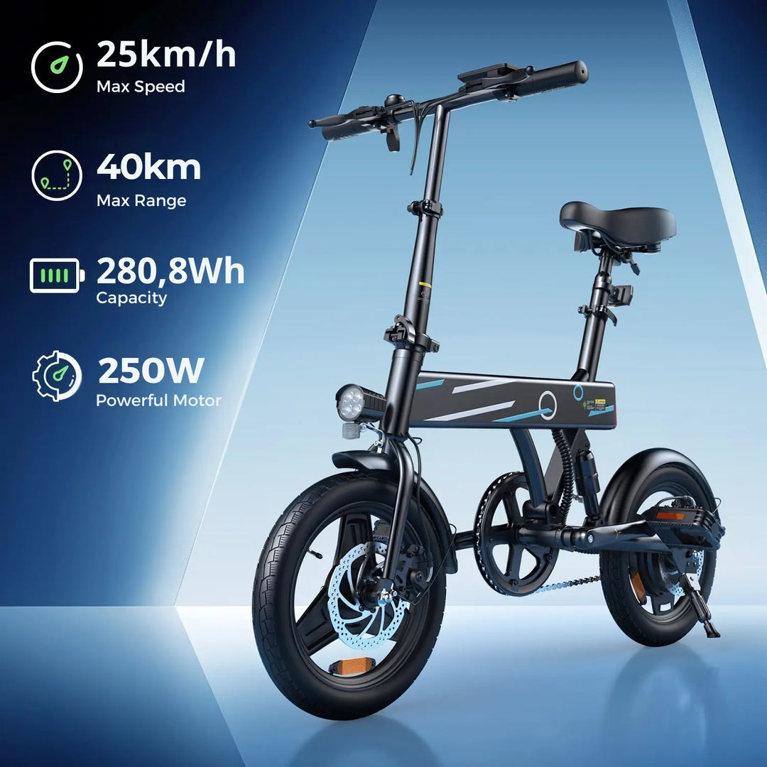 16 folding electric bicycle Finbike U3 Folding Electric Bike Commuter E-Bike – FinBike.com