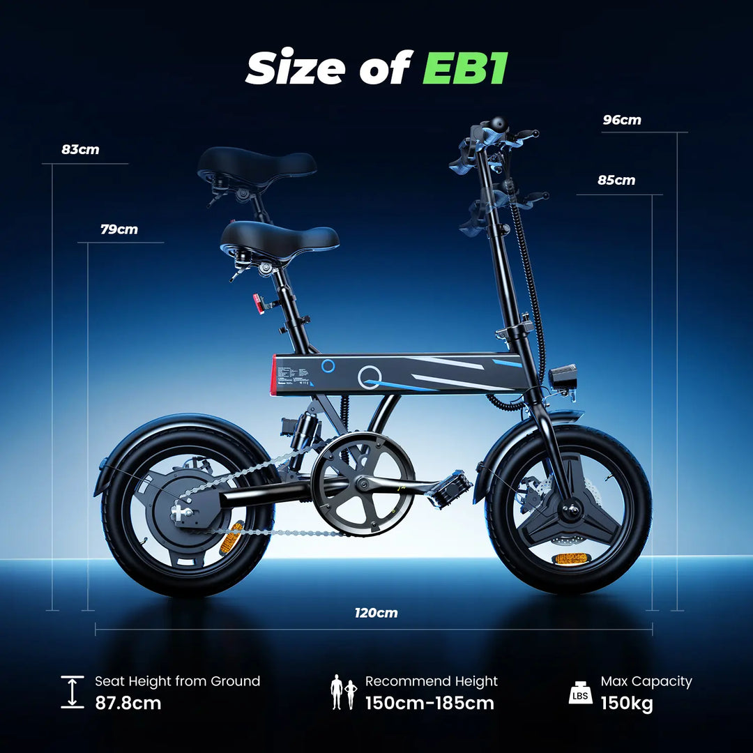 Vélo électrique pliant Finbike EB1 pour déplacements quotidiens