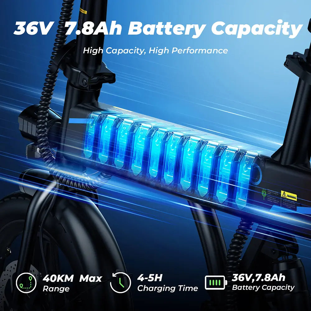 Vélo électrique pliant Finbike EB1 pour déplacements quotidiens