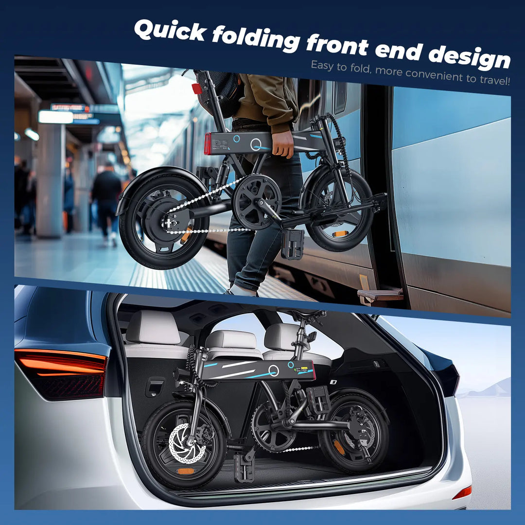 Vélo électrique pliant Finbike EB1 pour déplacements quotidiens