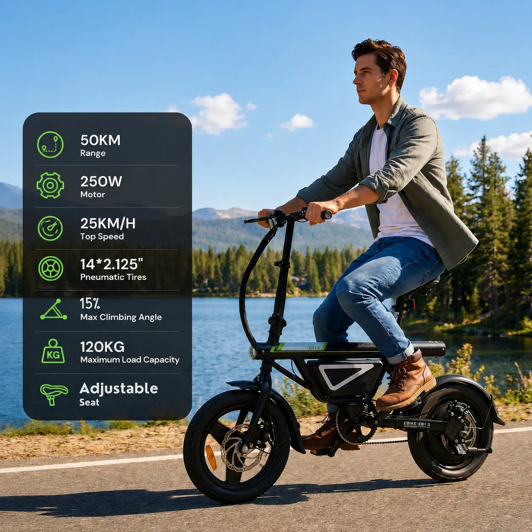 Finbike U1 Electric City Bike 36V 7.8Ah Battery 45km Max Range