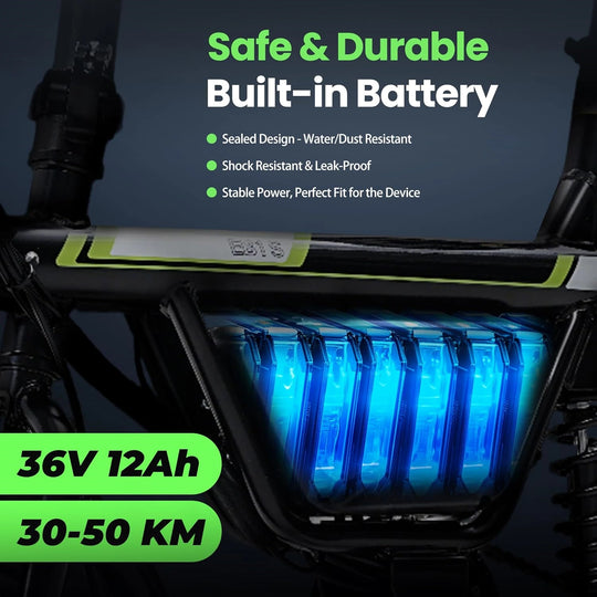 Finbike EB1S Elektrisk Citybike 36V 12Ah Batteri 50 km Rækkevidde