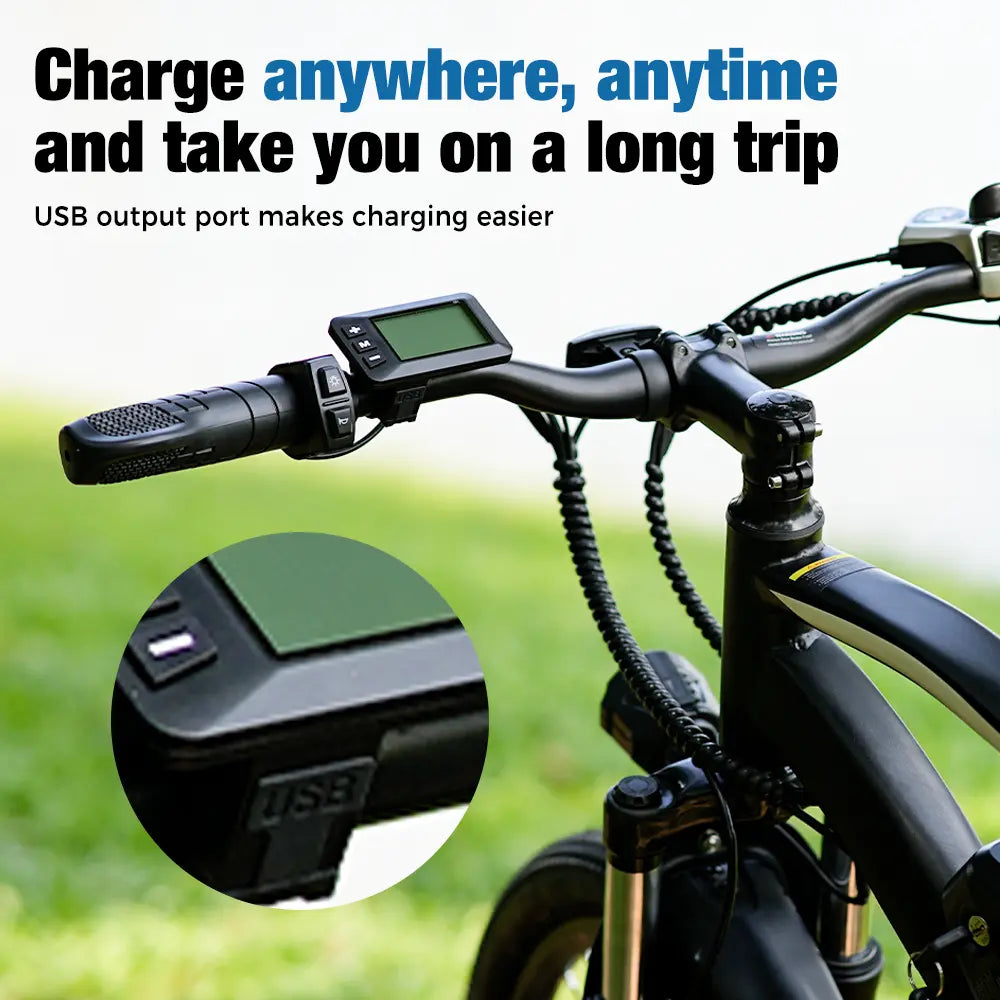 Finbike EB3 Hybrid Electric Bike 36V 10.4Ah Battery Up to 100km Range