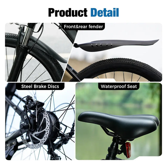 Finbike EB3 Hybrid Electric Bike 36V 10.4Ah Battery Up to 100km Range