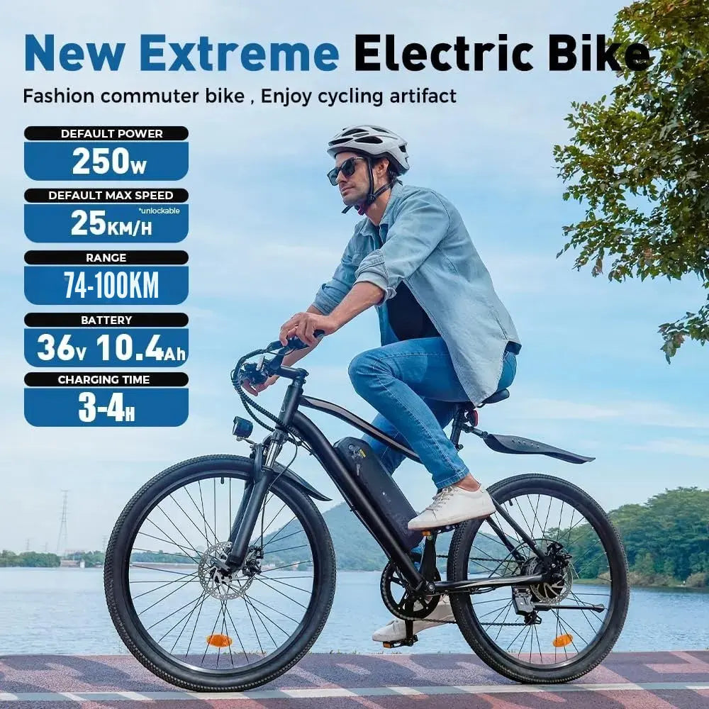 Finbike M50 Electric Bike 27.5" Tire 36V 13Ah Battery 70km Range