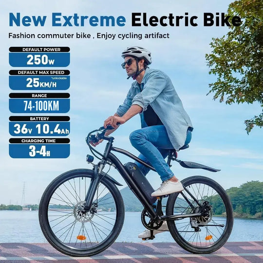 Finbike M50 Electric Bike 27.5" Tire 36V 13Ah Battery 70km Range