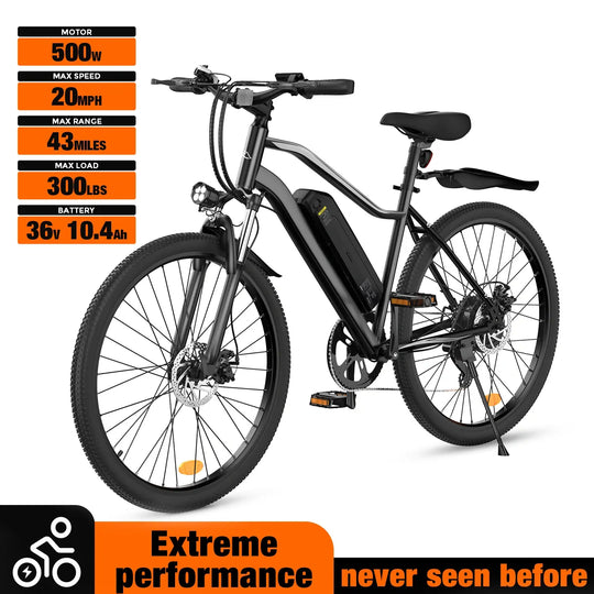 Finbike M10/EB3 Mountain Electric Bike 36V 10.4Ah Battery 35km/h Top Speed
