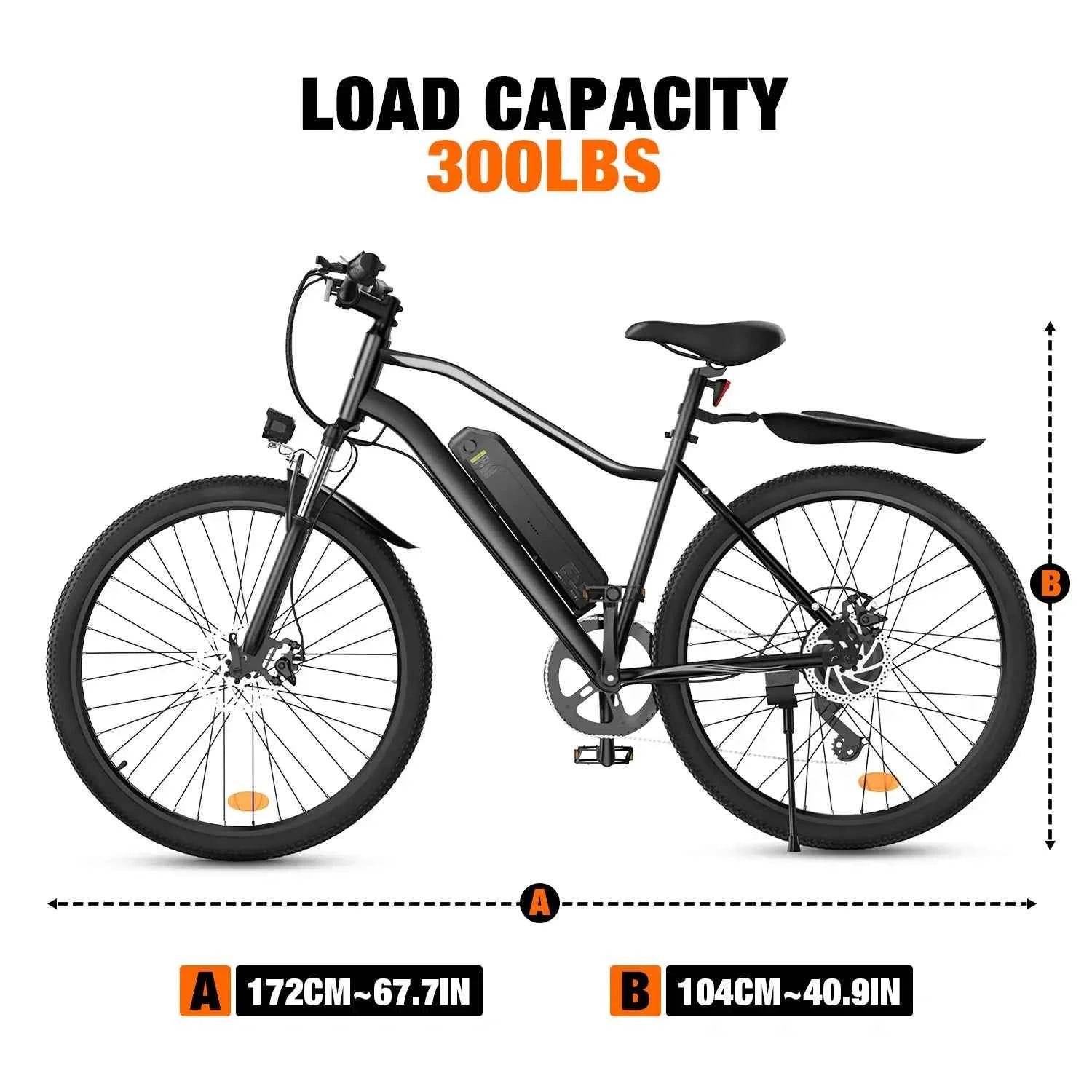 Finbike EB3 Hybrid Electric Bike 500W Motor 36V 10.4Ah Battery