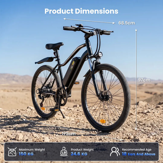 Finbike EB3S Elektrisk Mountainbike 36V 15Ah Batteri 250W Motor