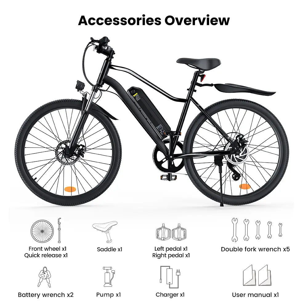 Finbike EB3S Elektrisk Mountainbike 36V 15Ah Batteri 250W Motor