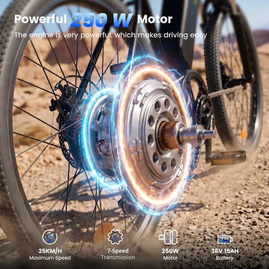 Finbike EB3S Elektrisk Mountainbike 36V 15Ah Batteri 250W Motor