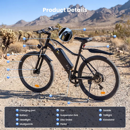 Finbike EB3S Elektrisk Mountainbike 36V 15Ah Batteri 250W Motor