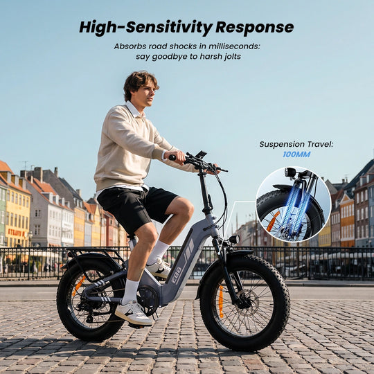 Finbike EB8 Fat Electric Bike 144km Range Torque Sensor with Hydraulic Disc Brakes