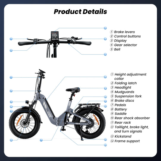 Finbike EB8 Fat Electric Bike 144km Range Torque Sensor with Hydraulic Disc Brakes