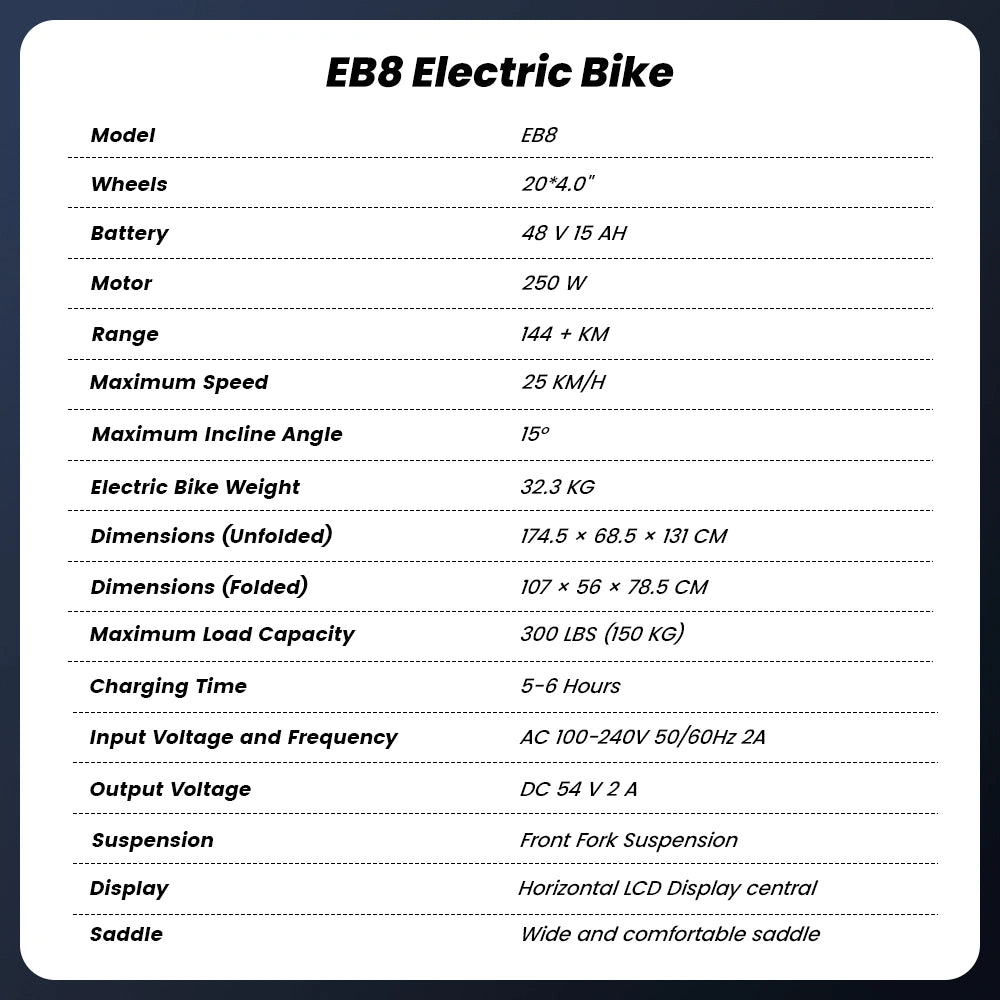 Finbike EB8 Fat Electric Bike 144km Range Torque Sensor with Hydraulic Disc Brakes