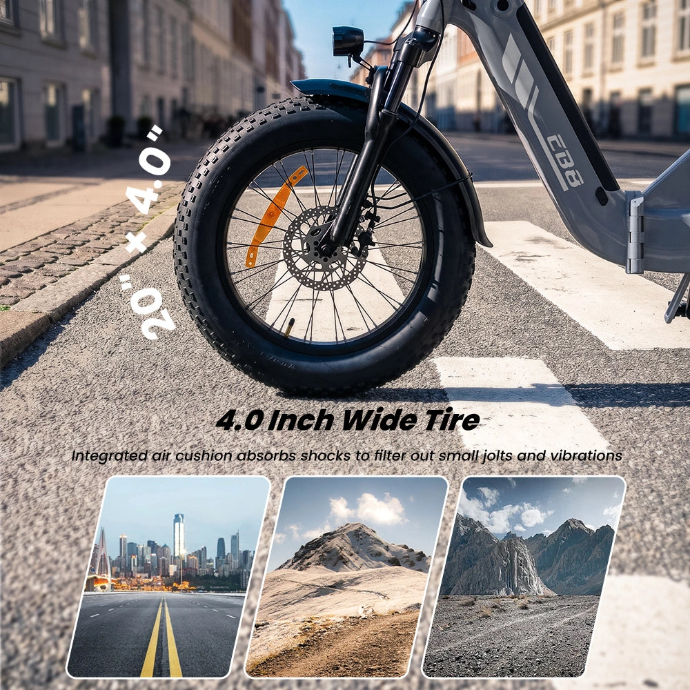 Finbike EB8 Fat Electric Bike 144km Range Torque Sensor with Hydraulic Disc Brakes
