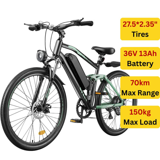 Finbike EB3 Hybrid Electric Bike 500W Motor 36V 10.4Ah Battery