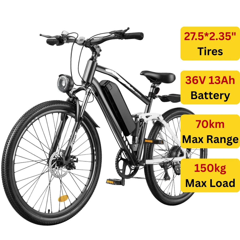 Finbike EB3 Hybrid Electric Bike 500W Motor 36V 10.4Ah Battery