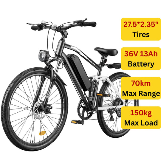Finbike EB3 Hybrid Electric Bike 500W Motor 36V 10.4Ah Battery