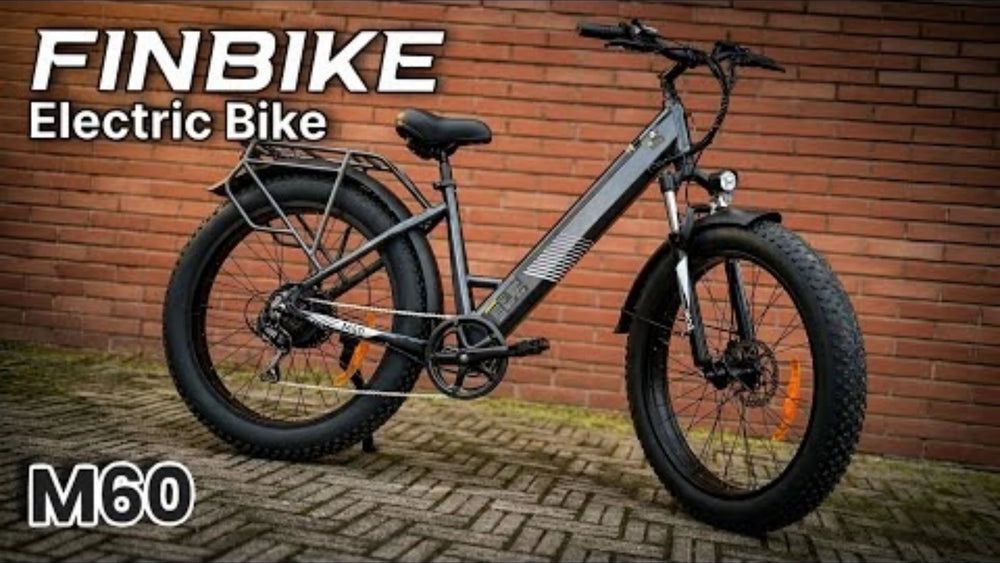 FINBIKE M60 E-Bike ⚡ Fat Tire Power for City & Off-Road