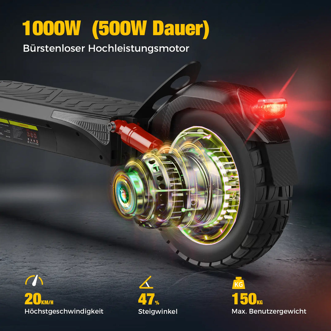 Finbike T4 Off-Road Electric Scooter 48V 12.5Ah Battery with ABE - FinBike.com