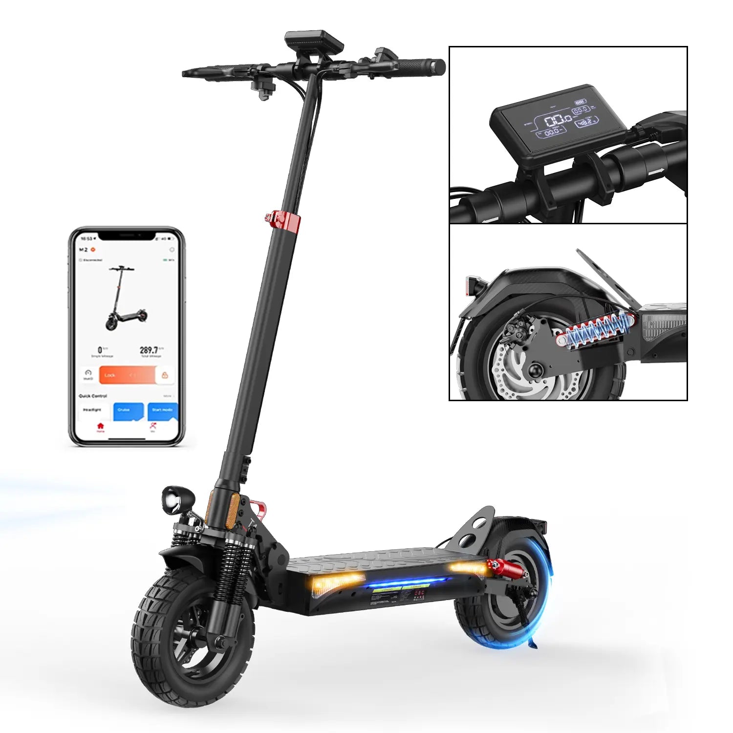 Finbike T4 Electric Scooter 48V 12.5Ah Battery with ABE