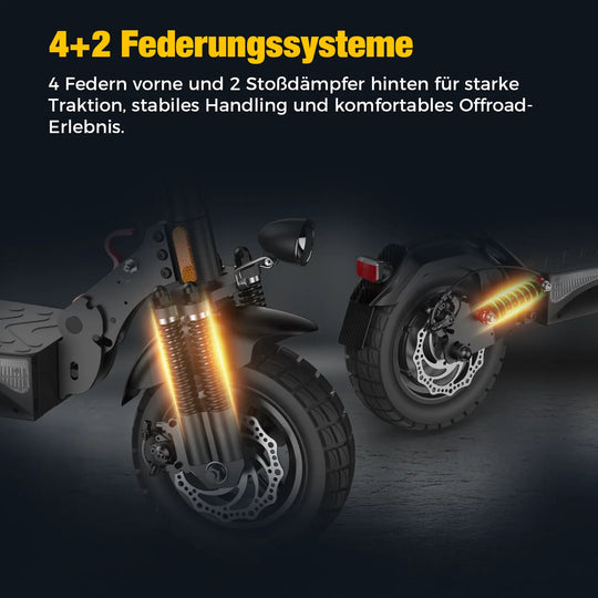 Finbike T4 Off-Road Electric Scooter 48V 12.5Ah Battery with ABE - FinBike.com