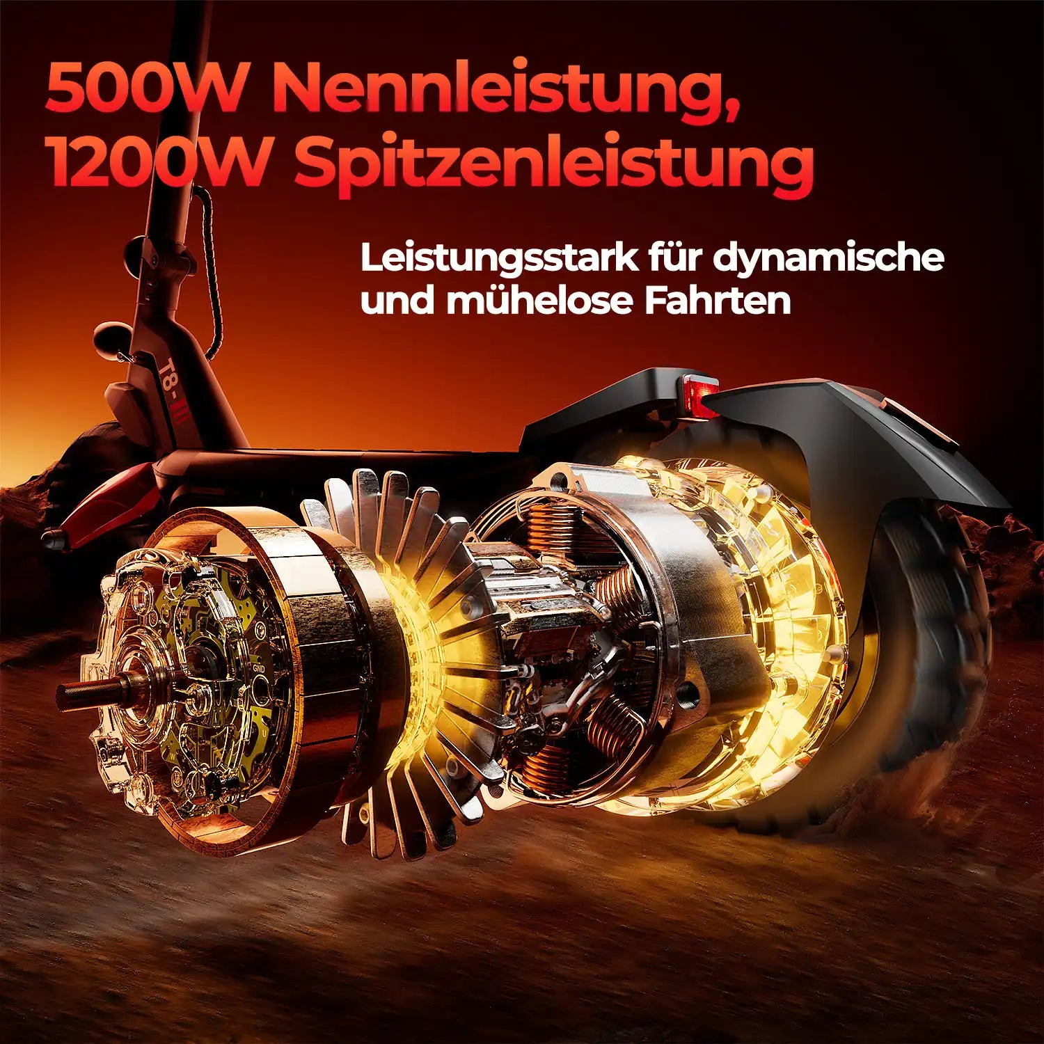 Finbike T8 Electric Scooter 48V 15Ah Battery 100km Range with ABE - FinBike.com