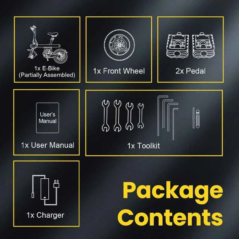 Finbike U1 Electric City Bike 36V 7.8Ah Battery 45km Max Range
