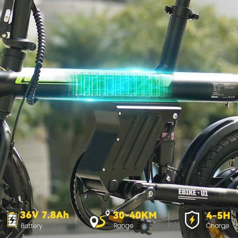 Finbike U1 Electric City Bike 36V 7.8Ah Battery 45km Max Range