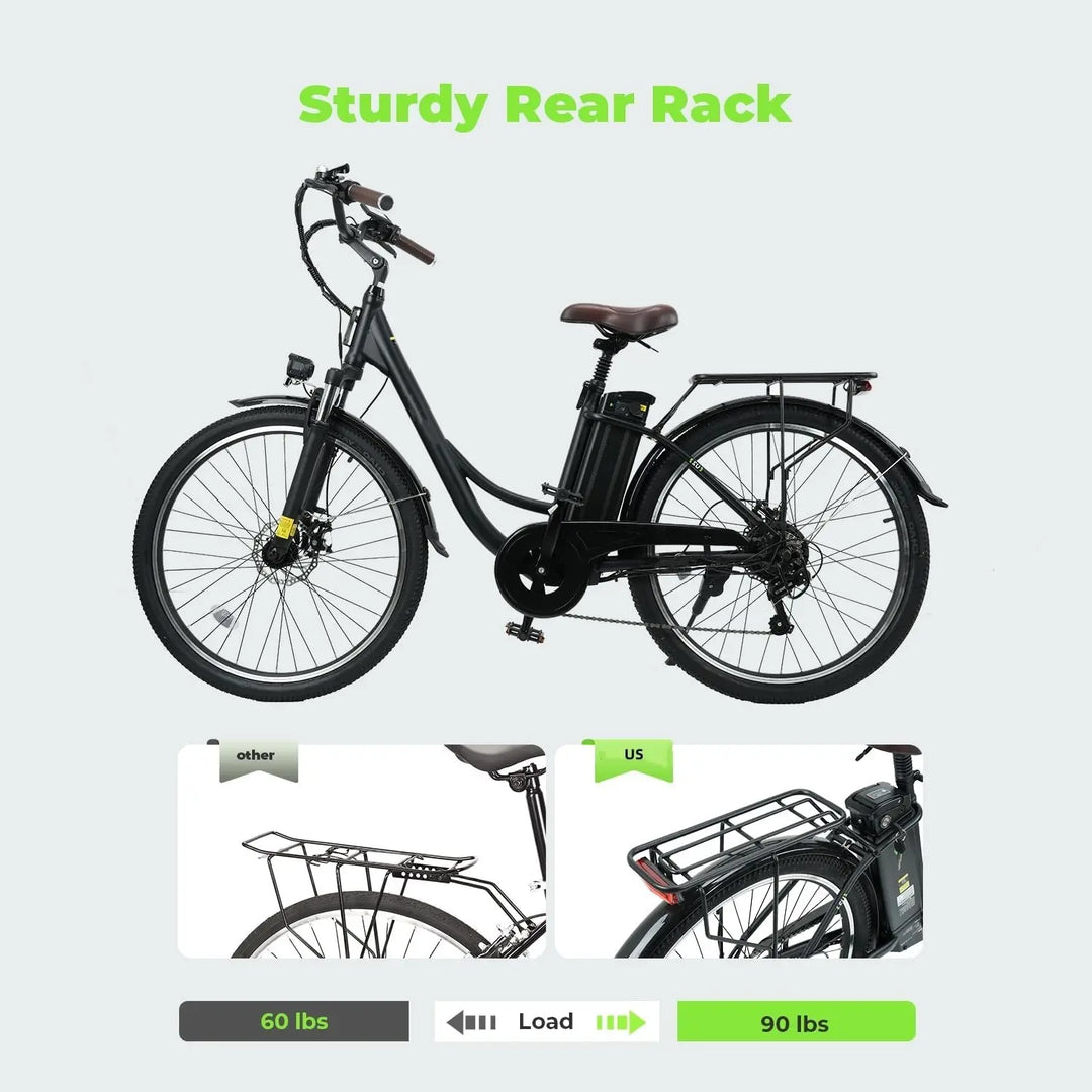 Vélo électrique Finbike U2 à cadre bas 36V 13Ah Batterie Autonomie 75km