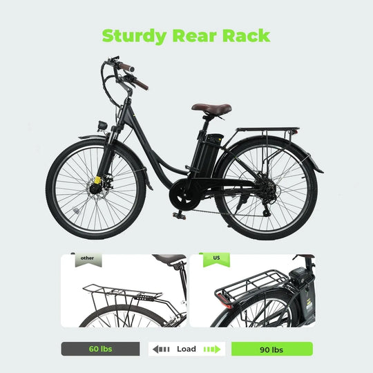 Vélo électrique Finbike U2 à cadre bas 36V 13Ah Batterie Autonomie 75km