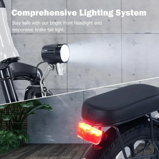 Finbike U3 Folding Electric Bike 250W Motor 55km Max Range 2-3h Charge