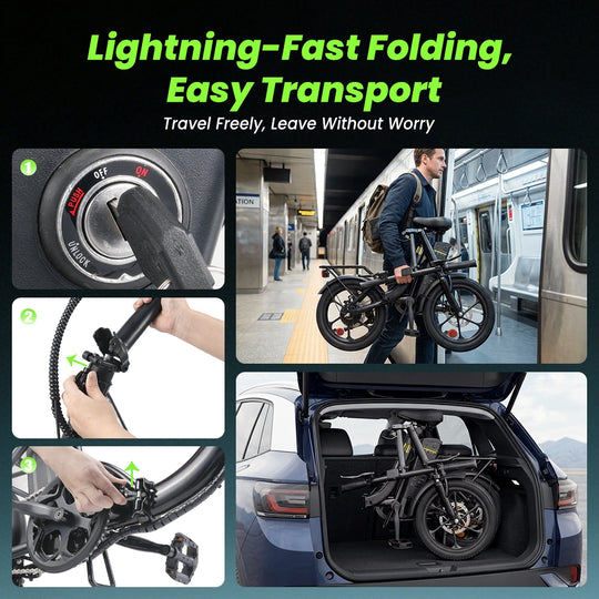 Finbike U4 Commuter Electric Bike 36V 10.4Ah Battery 88km Range