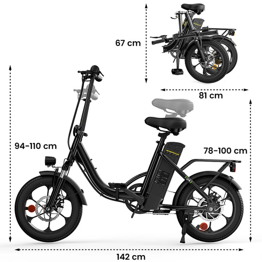 Finbike U4 Commuter Electric Bike 36V 10.4Ah Battery 88km Range